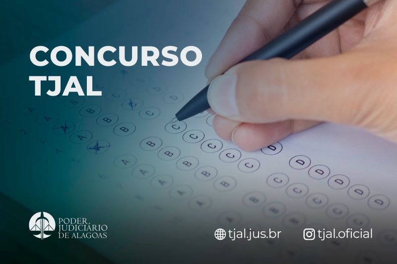 Concurso TJAL: prova acontece neste domingo (14), em Maceió