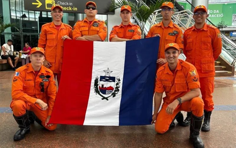 Bombeiros militares de Alagoas integram missão de combate a incêndios