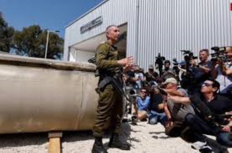  Porta-voz militar de Israel Daniel Hagari na base Julis, sul de Israel